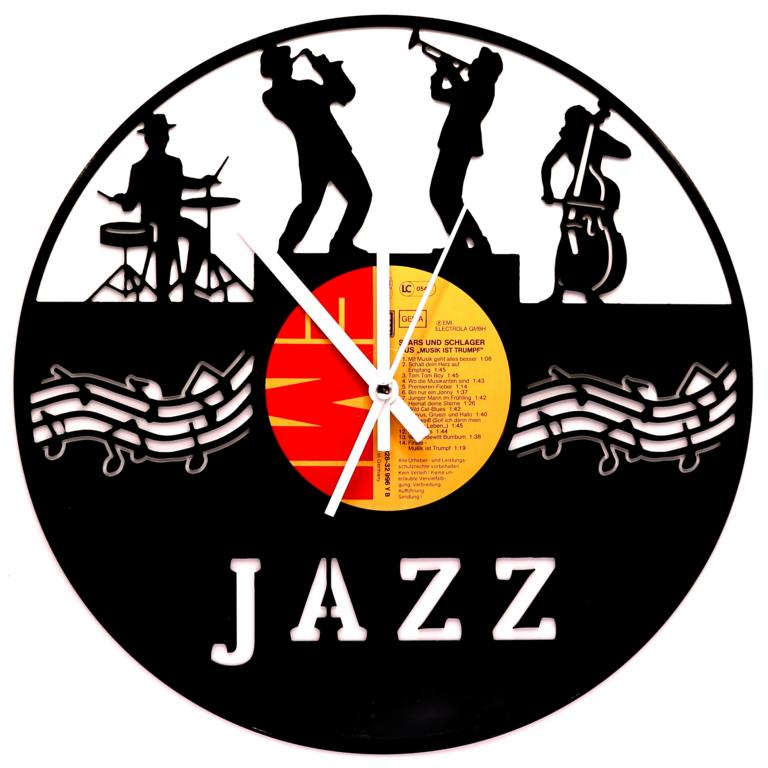 Schallplattenuhr-Jazz