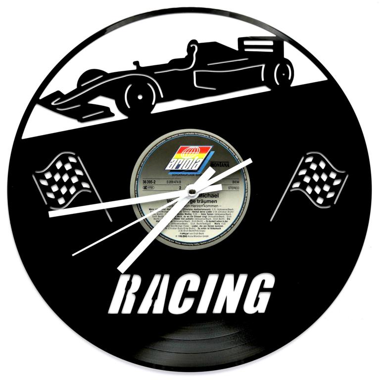 Schallplattenuhr-Racing